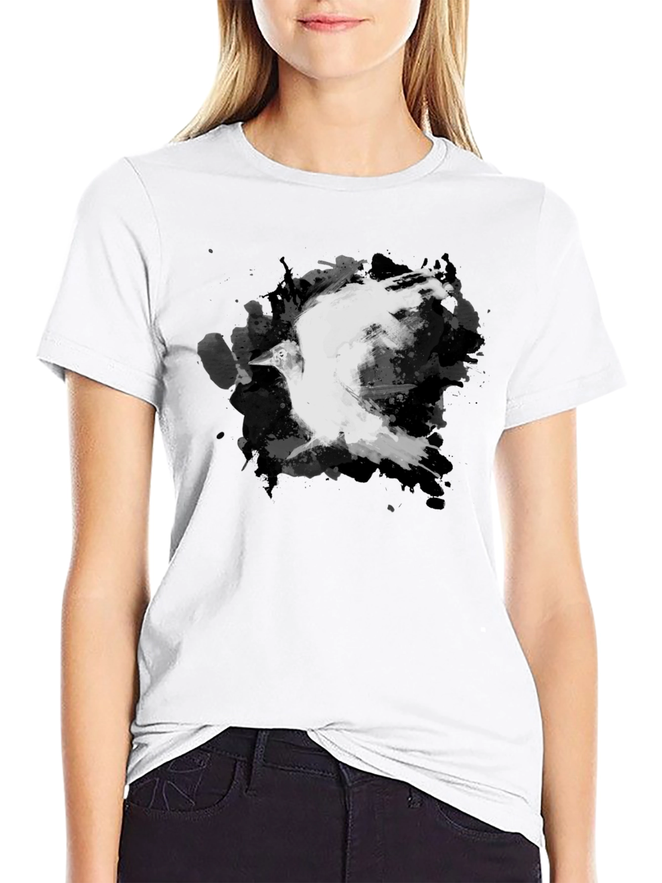 Abstract Raven Black T-Shirt