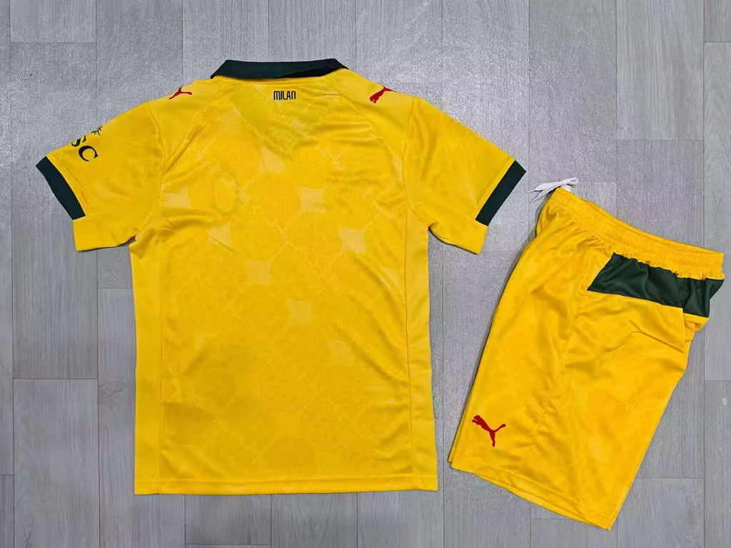KIDS AC Milan   Kit – Yellow/Green