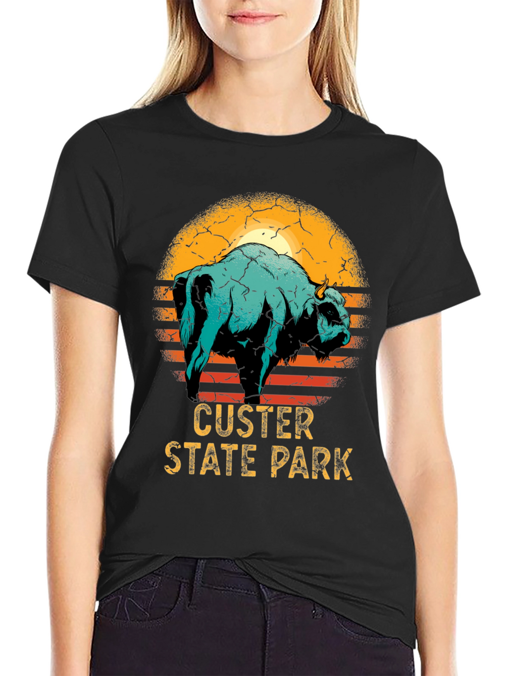 Custer State Park Bison Graphic T-Shirt