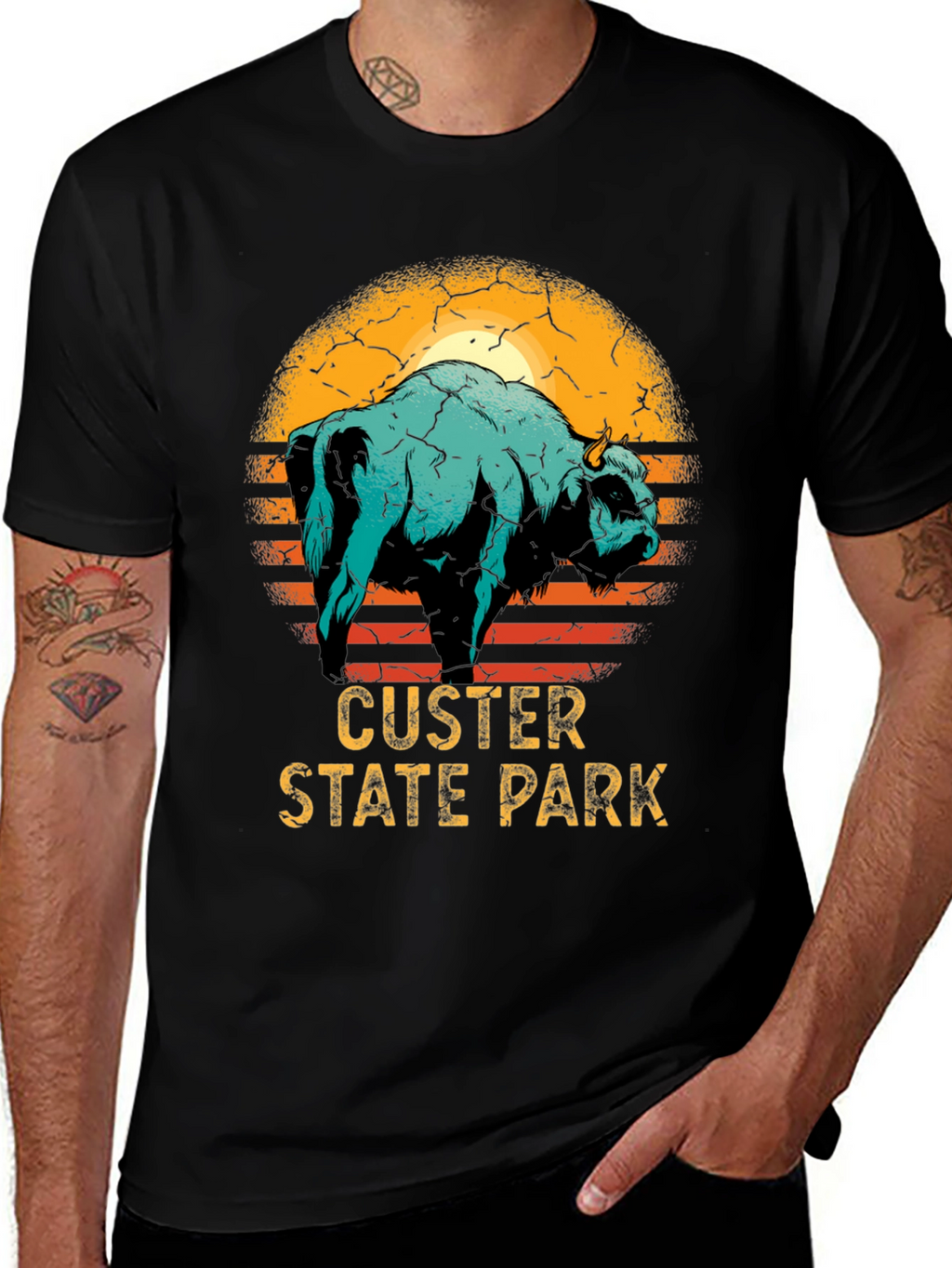 Custer State Park Bison Graphic T-Shirt