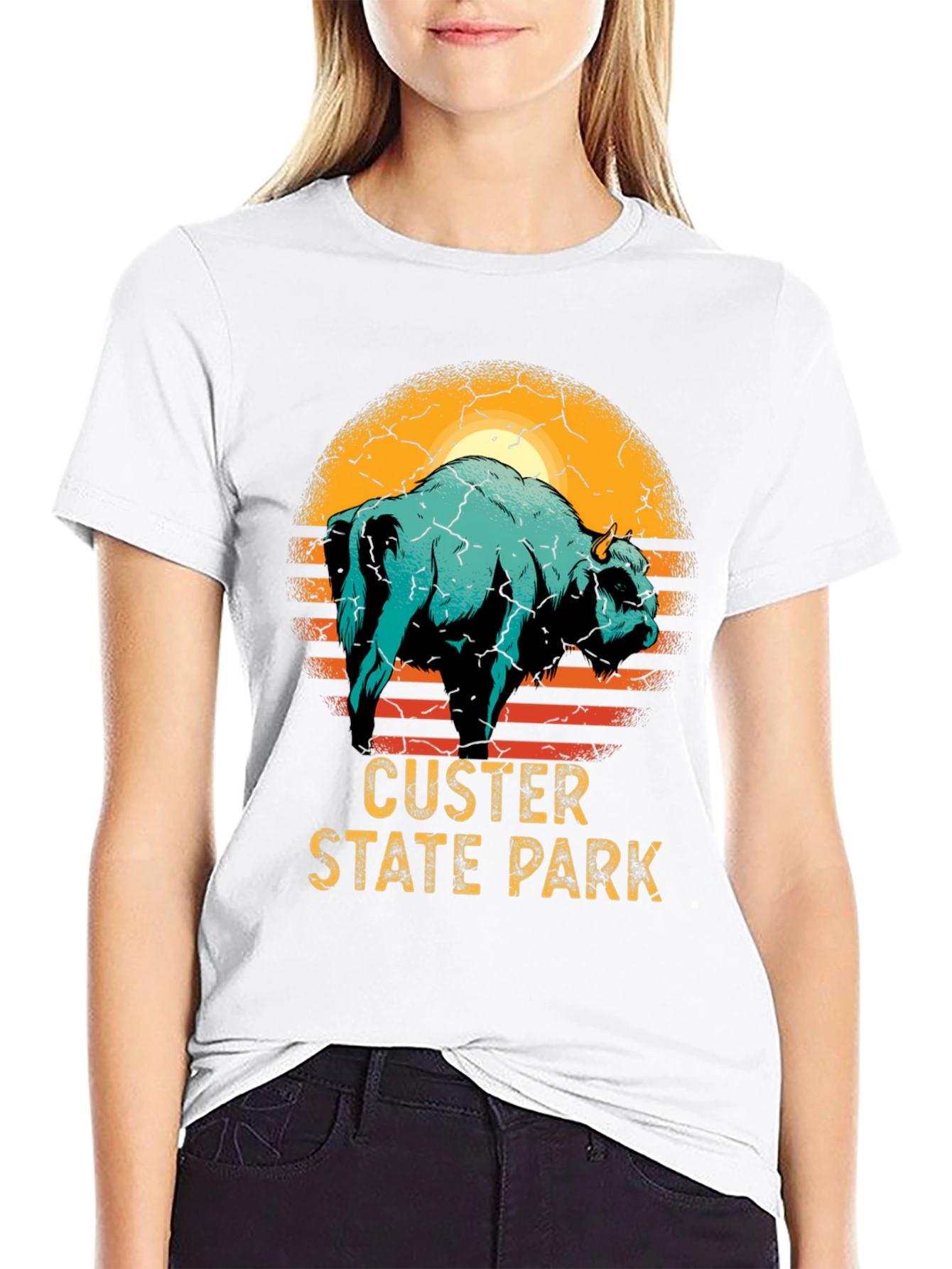 Custer State Park Bison Graphic T-Shirt