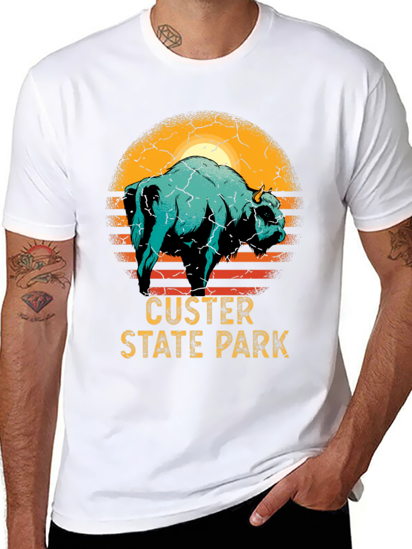Custer State Park Bison Graphic T-Shirt