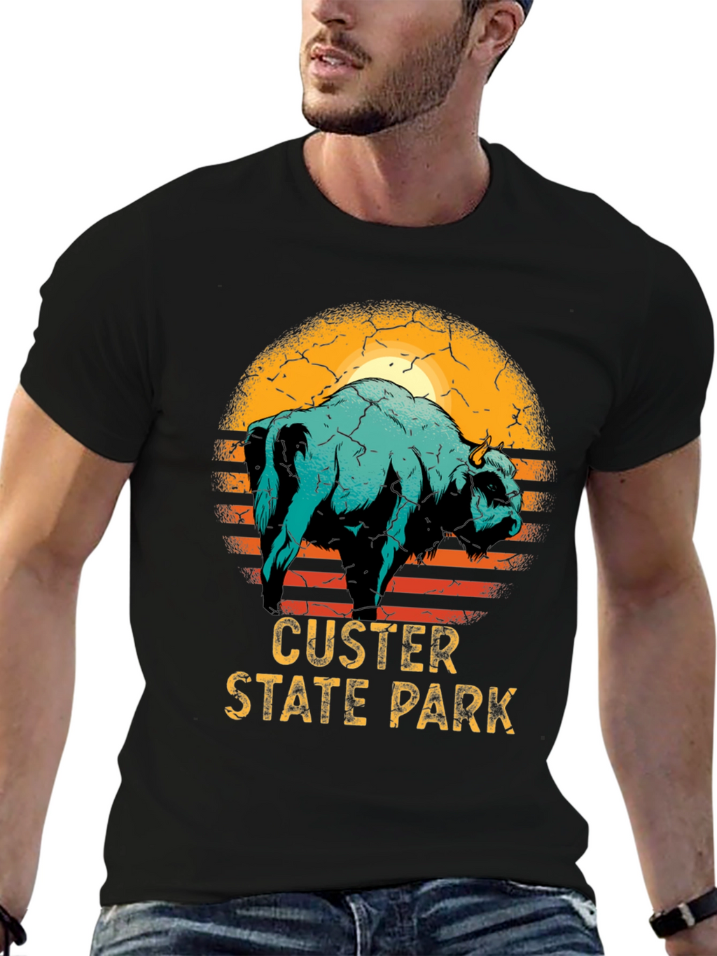 Custer State Park Bison Graphic T-Shirt