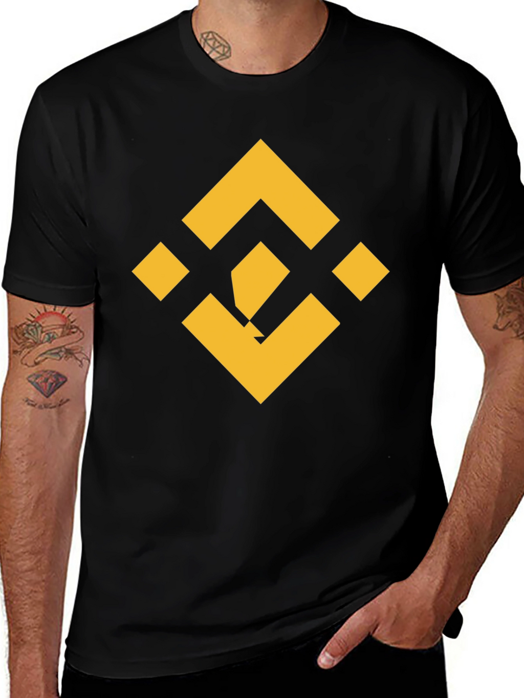 Binance Logo Black T-Shirt - Crypto Fashion