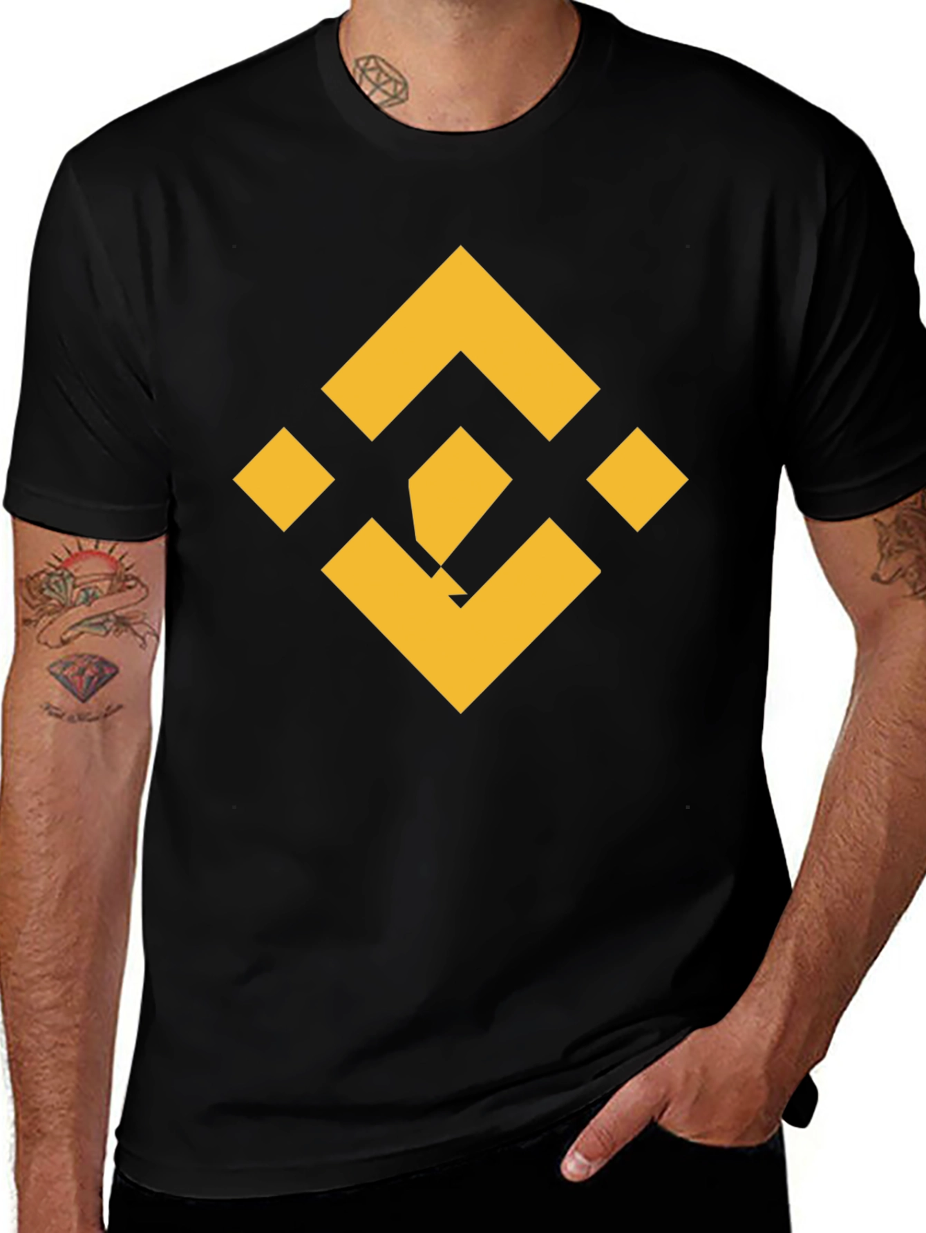 Binance Logo Black T-Shirt - Crypto Fashion