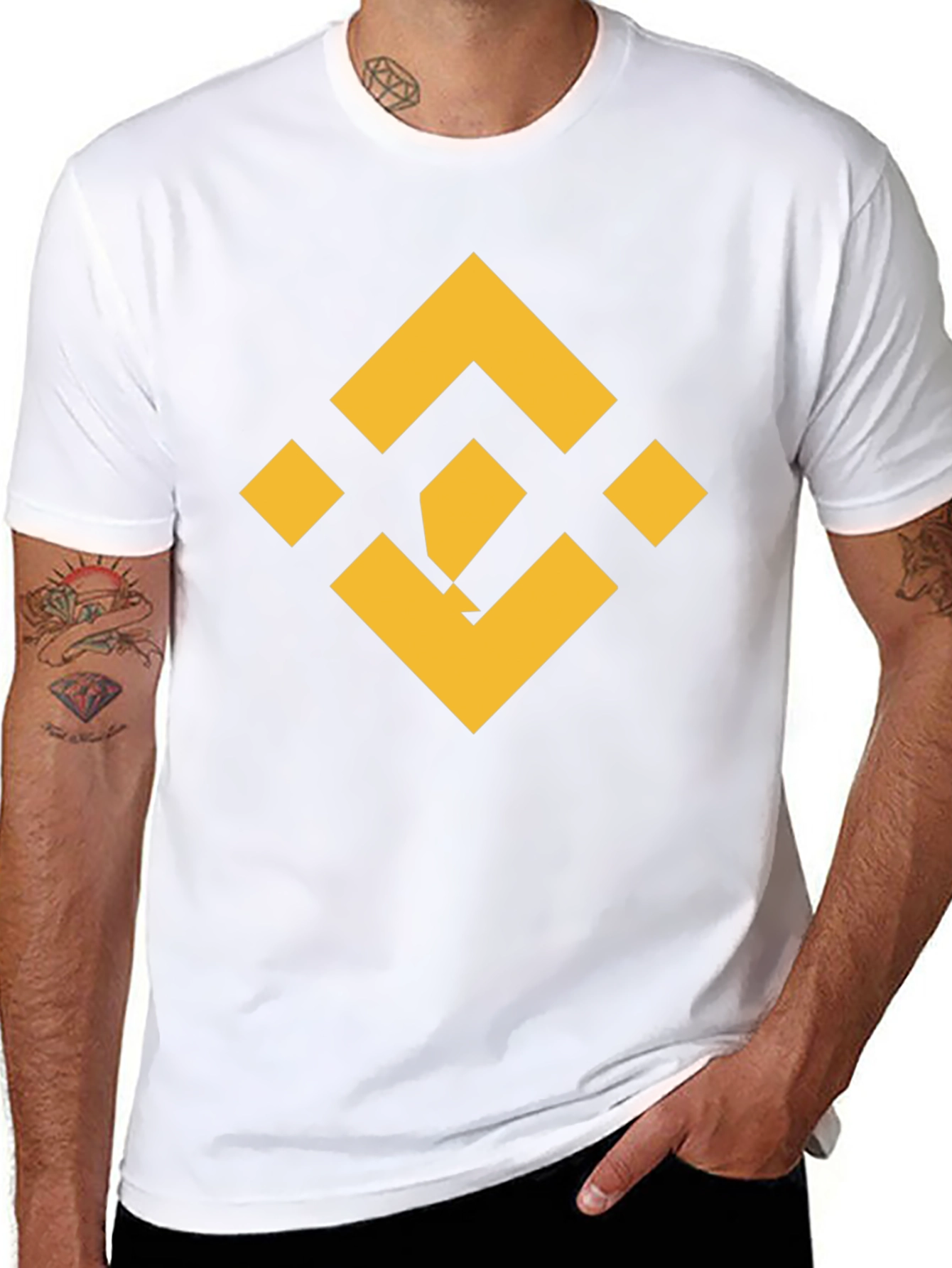 Binance Logo Black T-Shirt - Crypto Fashion
