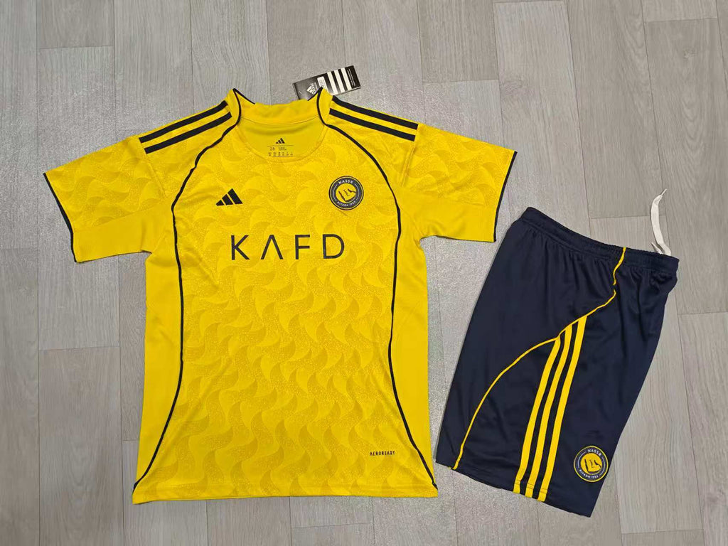 KIDS Al Nassr FC  Home Kit Bright Yellow