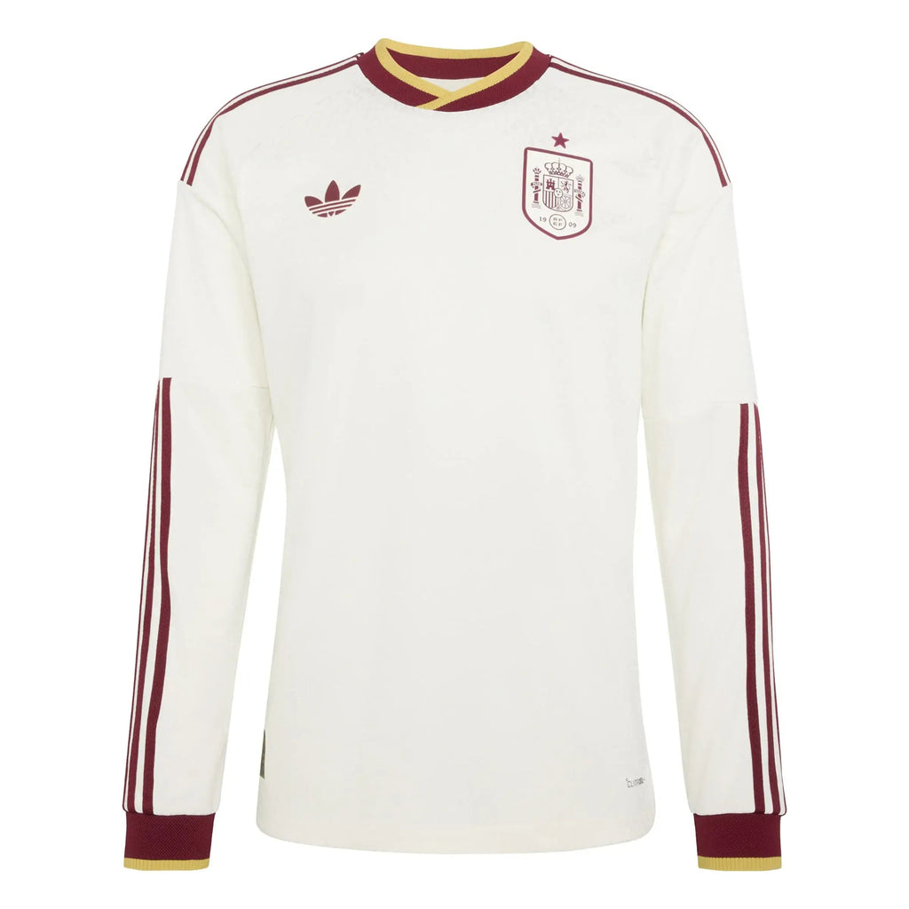 2026 Spain Men's Authentic Away Long-Sleeve Soccer Jersey