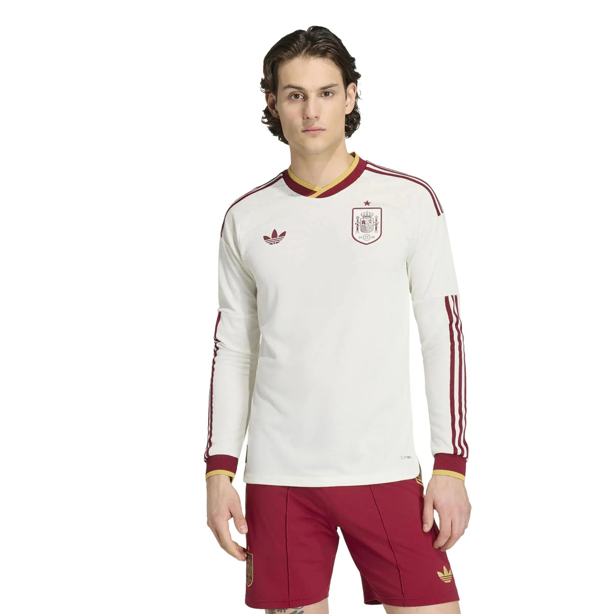 2026 Spain Men's Authentic Away Long-Sleeve Soccer Jersey
