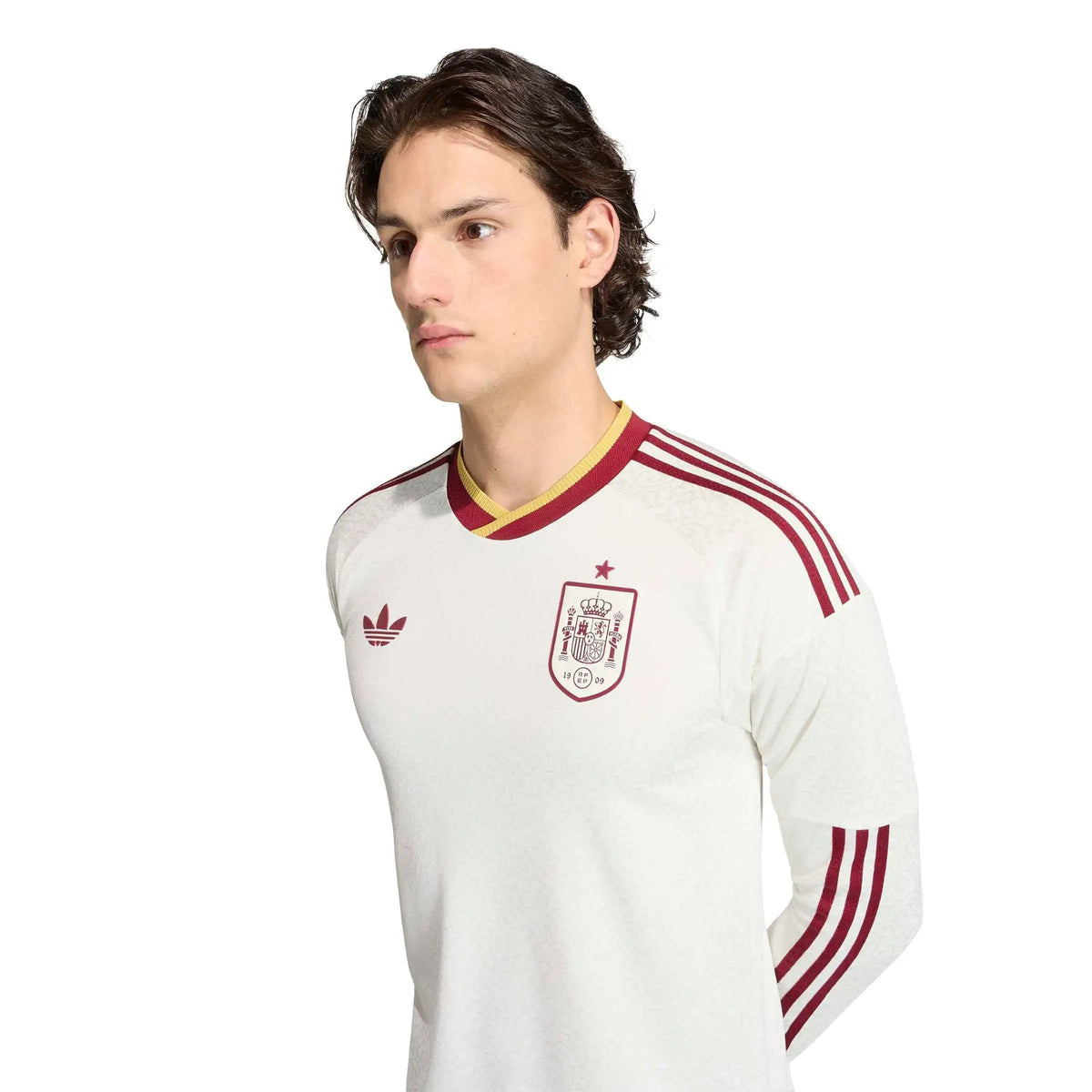 2026 Spain Men's Authentic Away Long-Sleeve Soccer Jersey