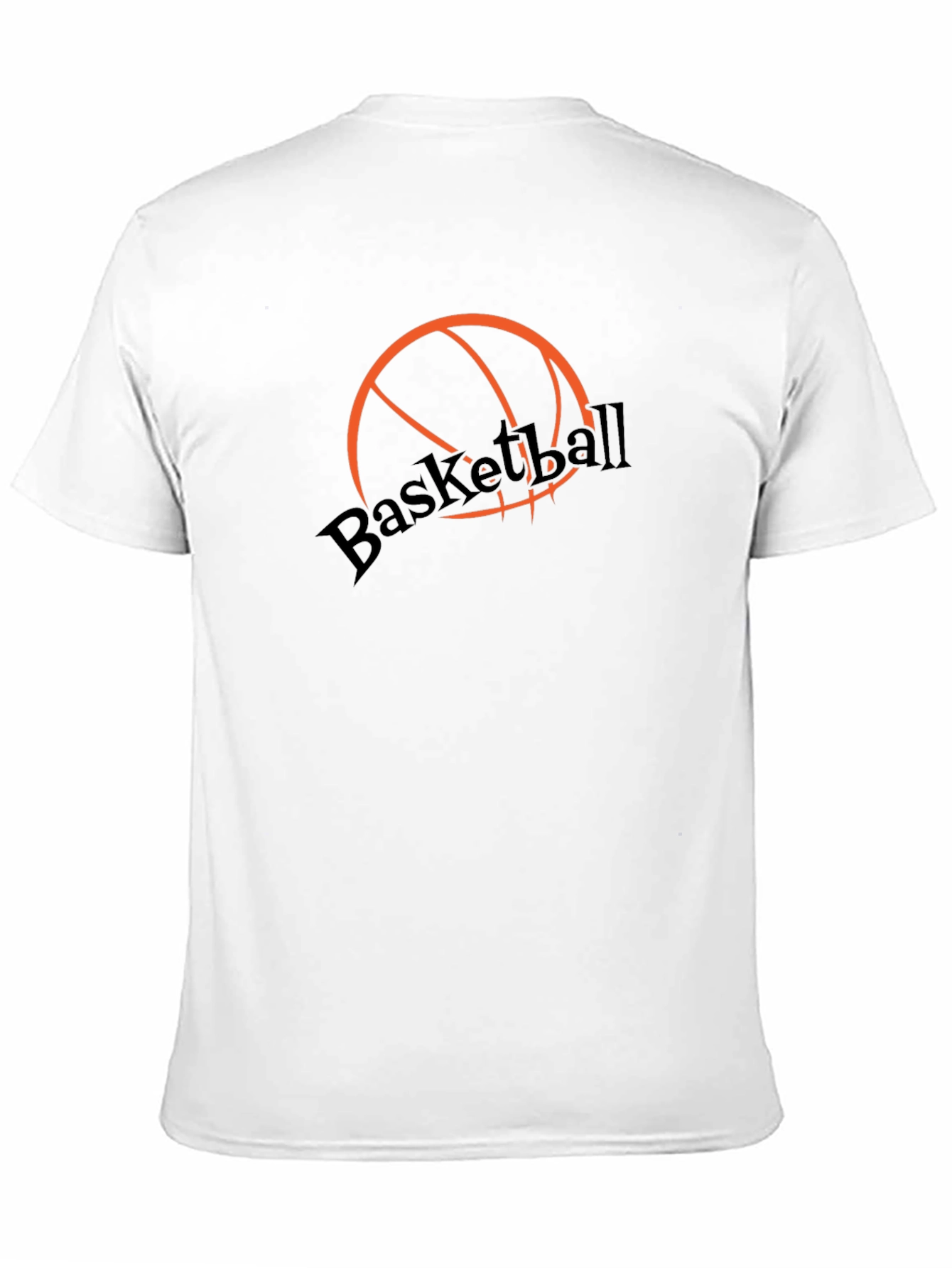 Basketball Graphic Tee - Stylish Black Cotton T-Shirt