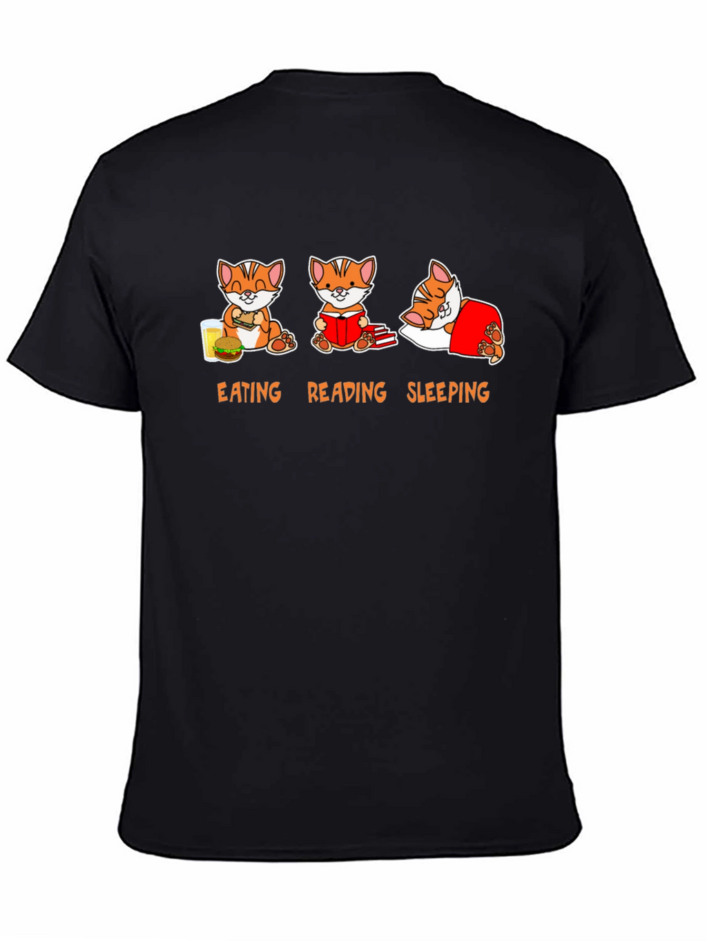 Eating Reading Sleeping Cat T-Shirt