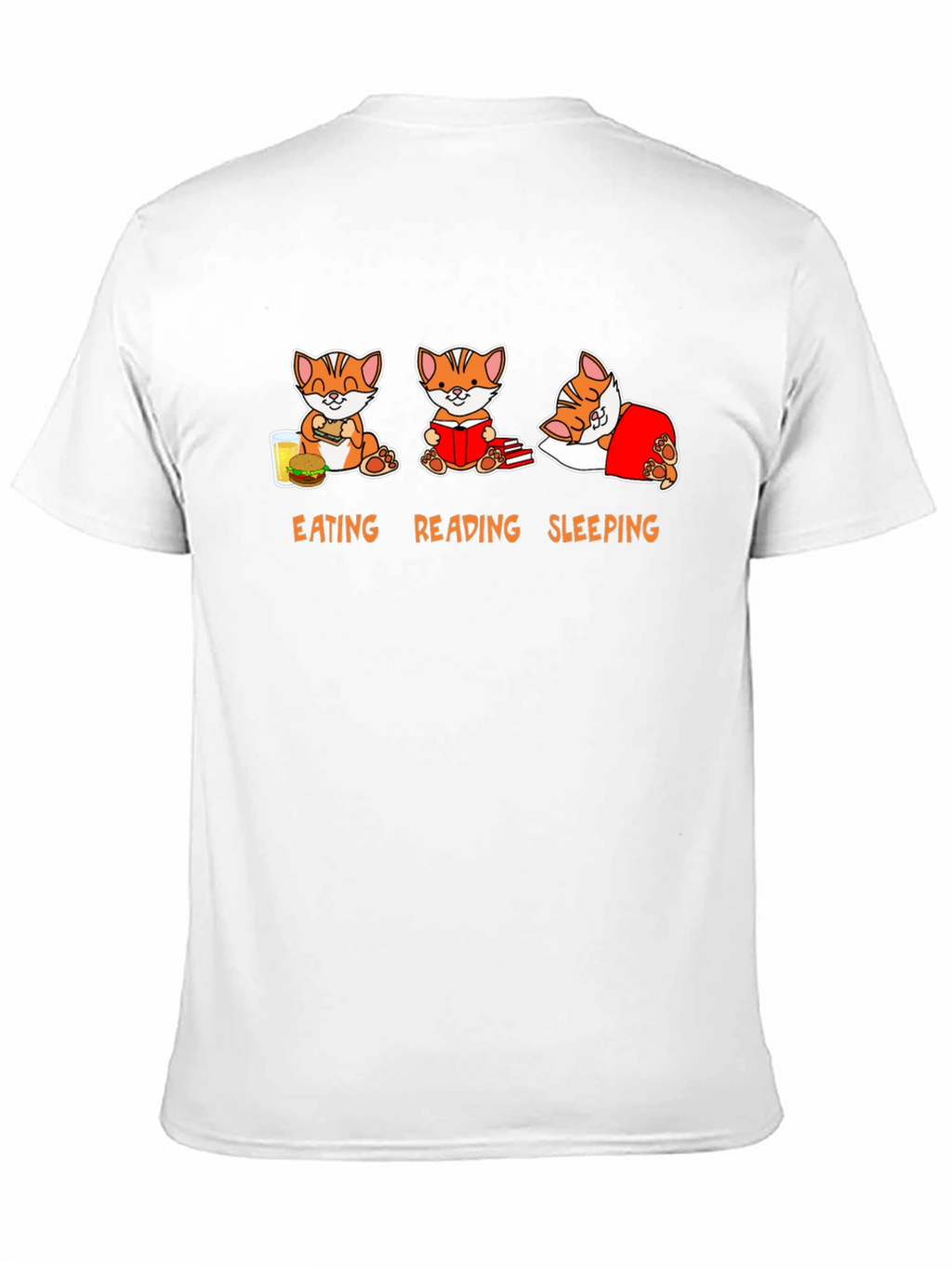Eating Reading Sleeping Cat T-Shirt