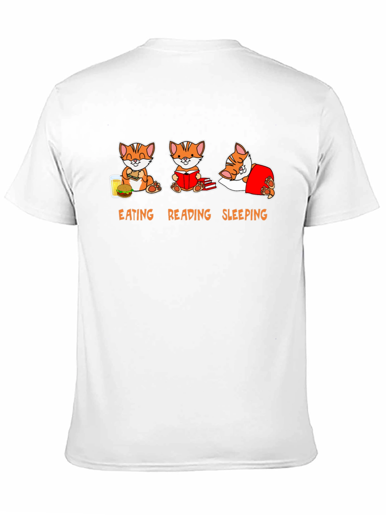 Eating Reading Sleeping Cat T-Shirt