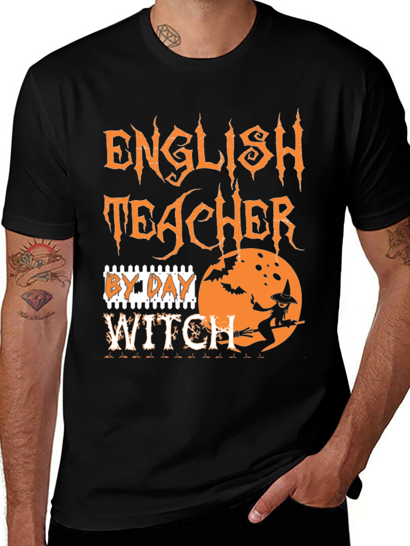 English Teacher Witch Halloween T-Shirt