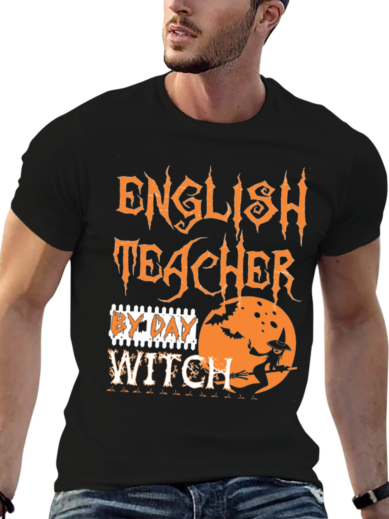 English Teacher Witch Halloween T-Shirt