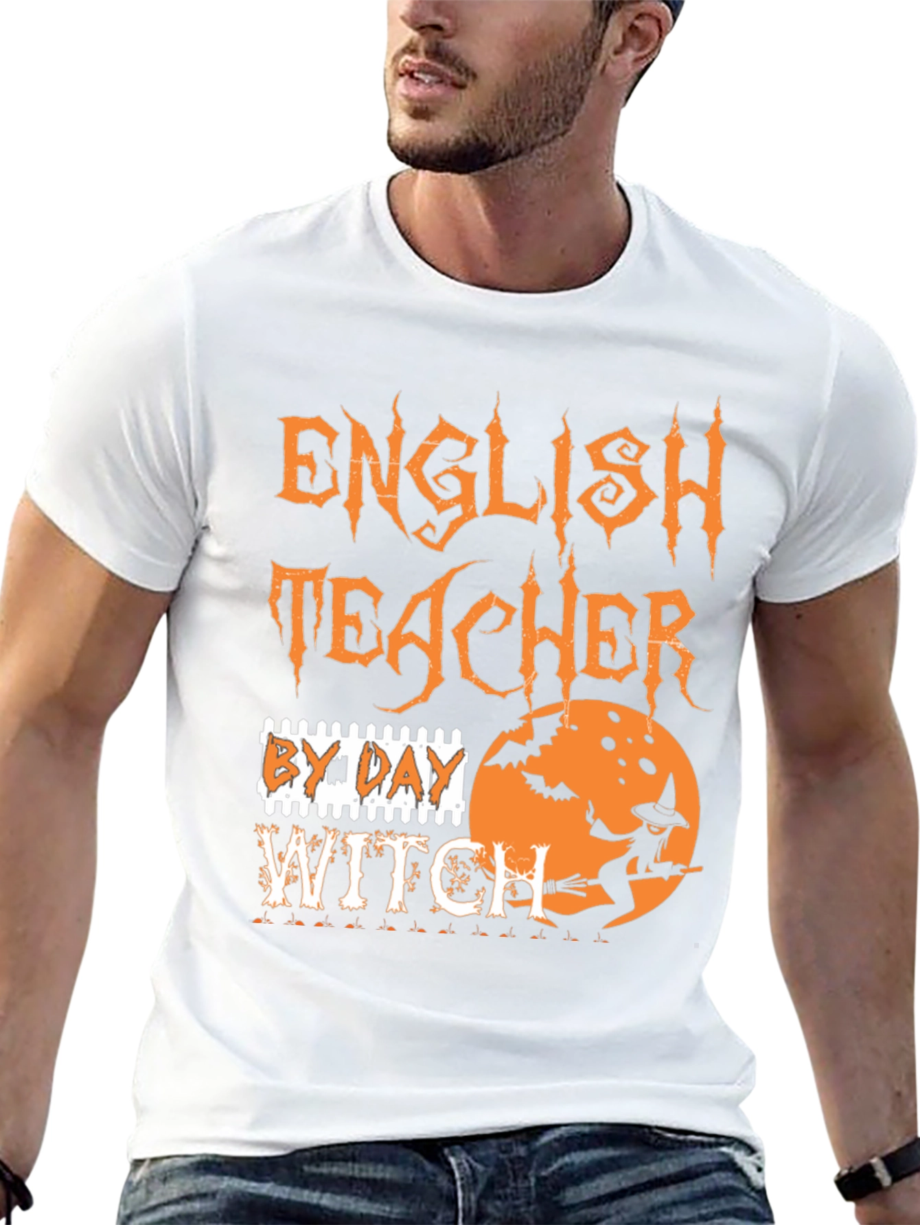 English Teacher Witch Halloween T-Shirt