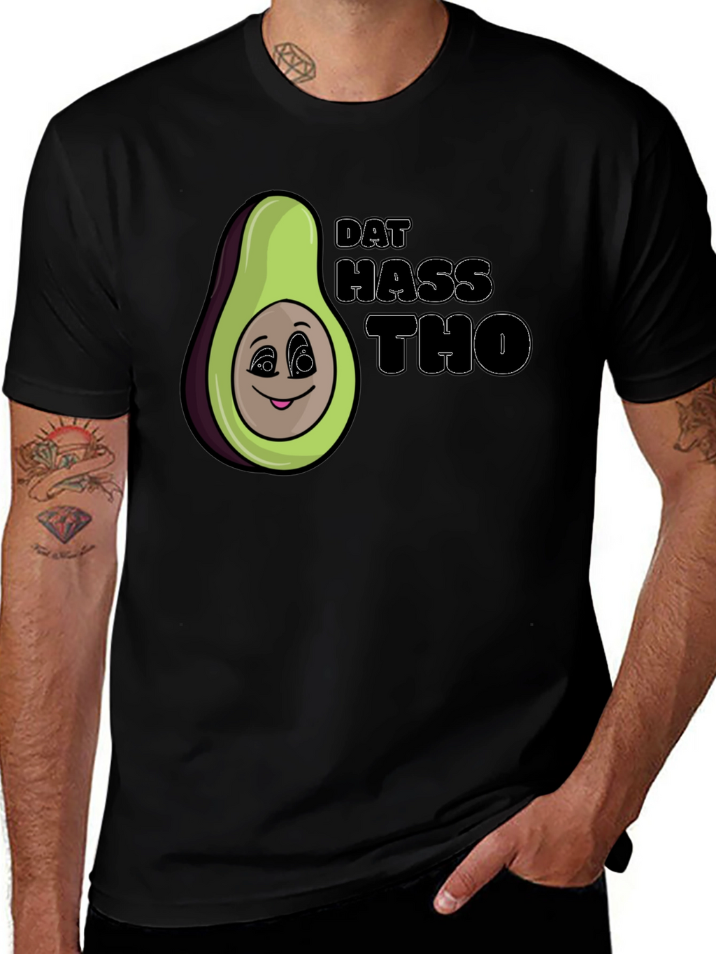 Dat Hass Tho Avocado Graphic T-Shirt