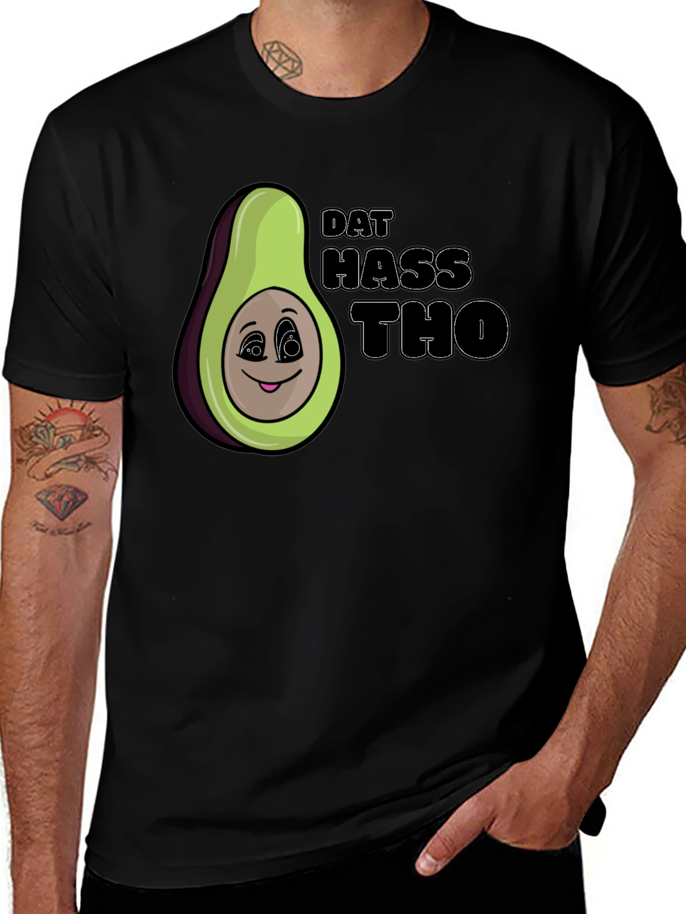 Dat Hass Tho Avocado Graphic T-Shirt