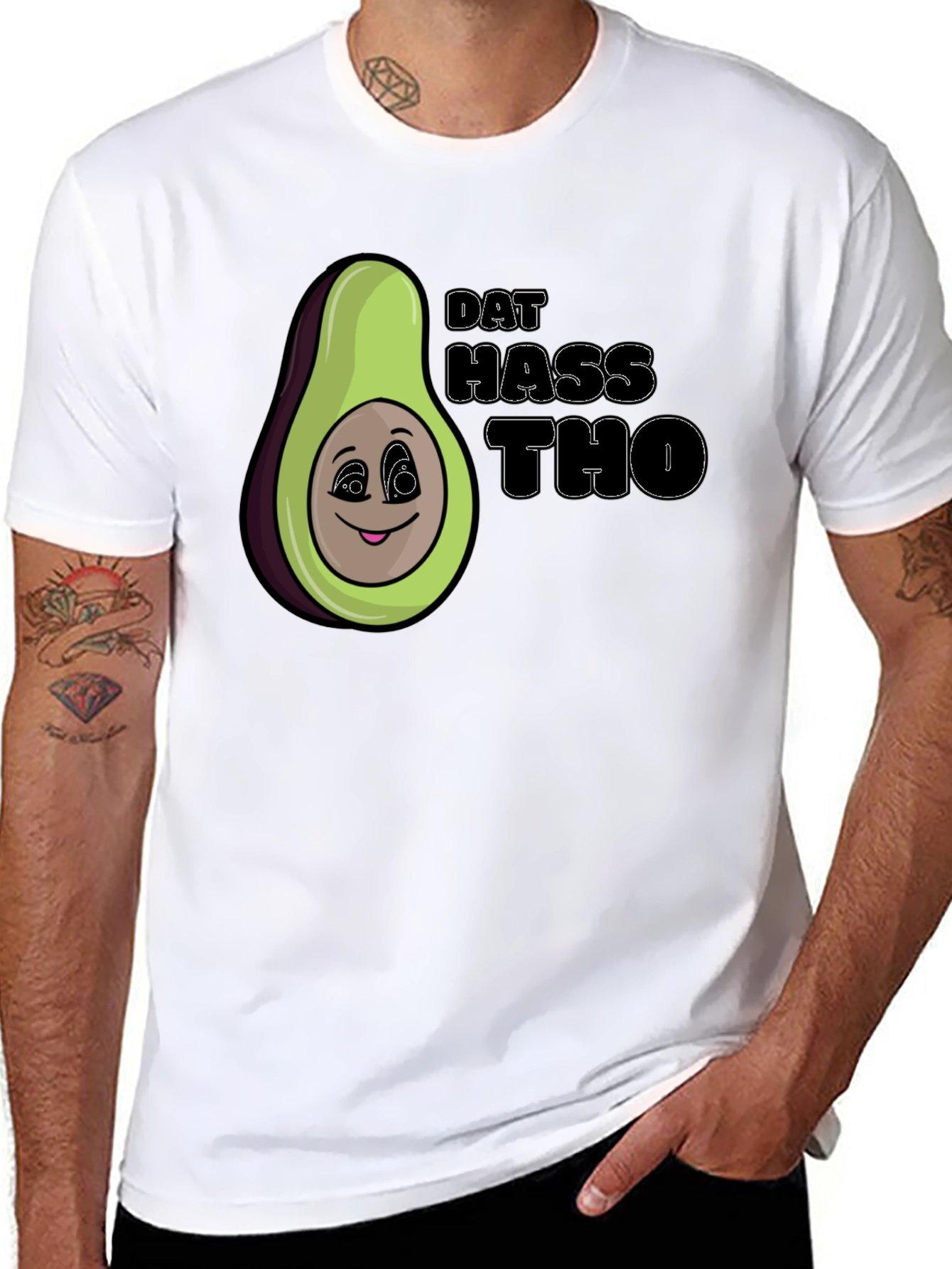 Dat Hass Tho Avocado Graphic T-Shirt