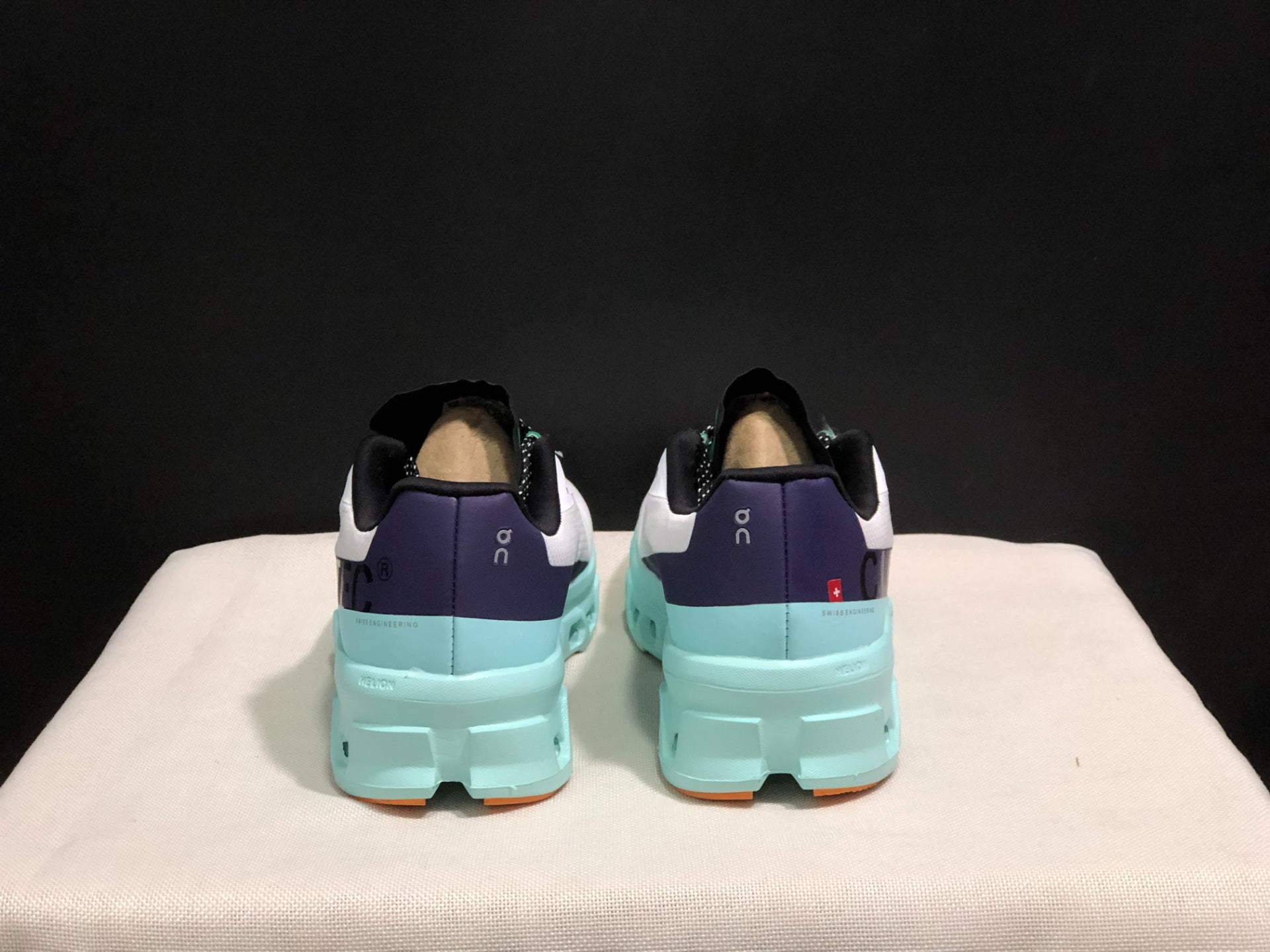 On Running Cloudmonster Sneakers White | Creek Green