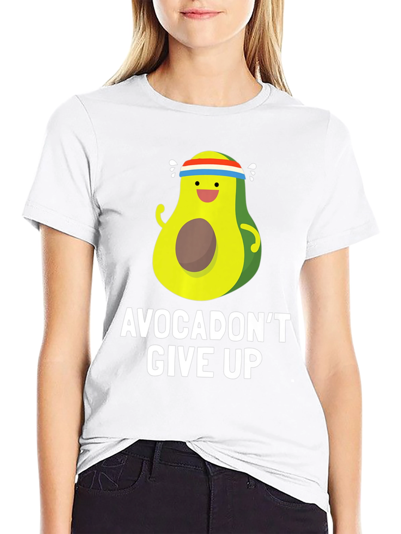 Avocadont Give Up T-Shirt - Funny Avocado Gym Tee