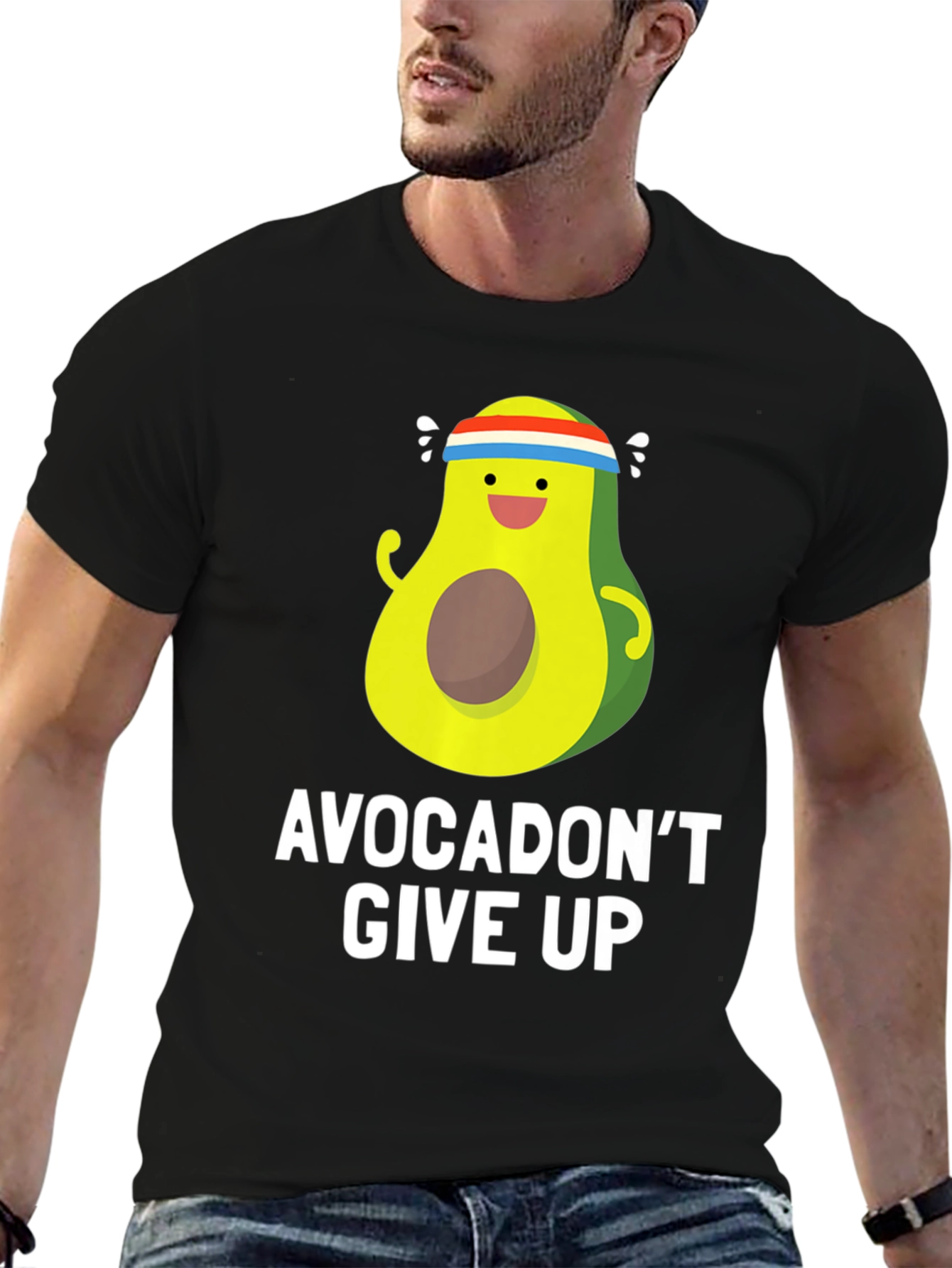 Avocadont Give Up T-Shirt - Funny Avocado Gym Tee