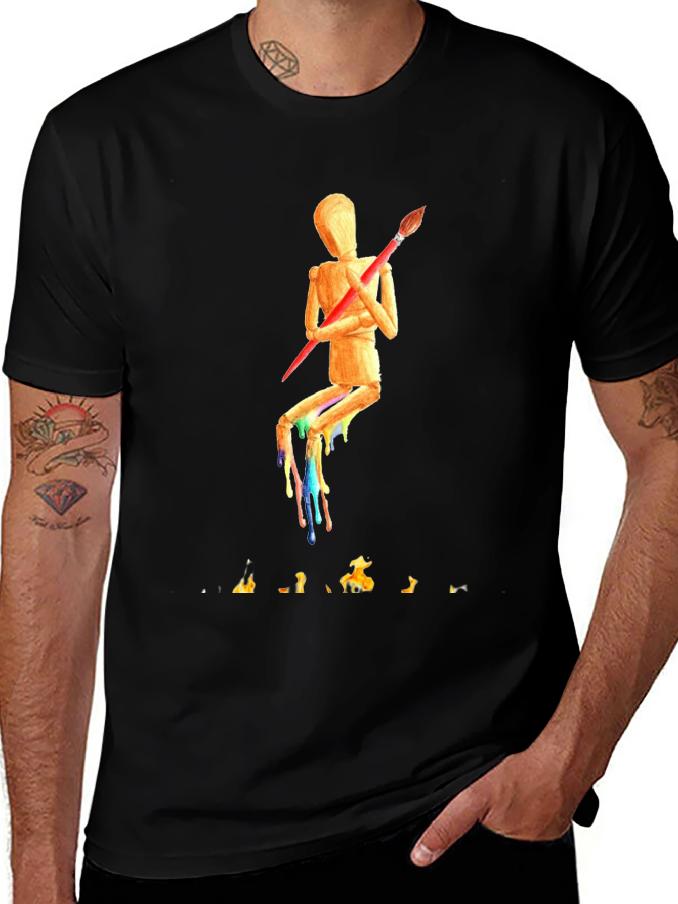 Abstract Artist Mannequin T-Shirt