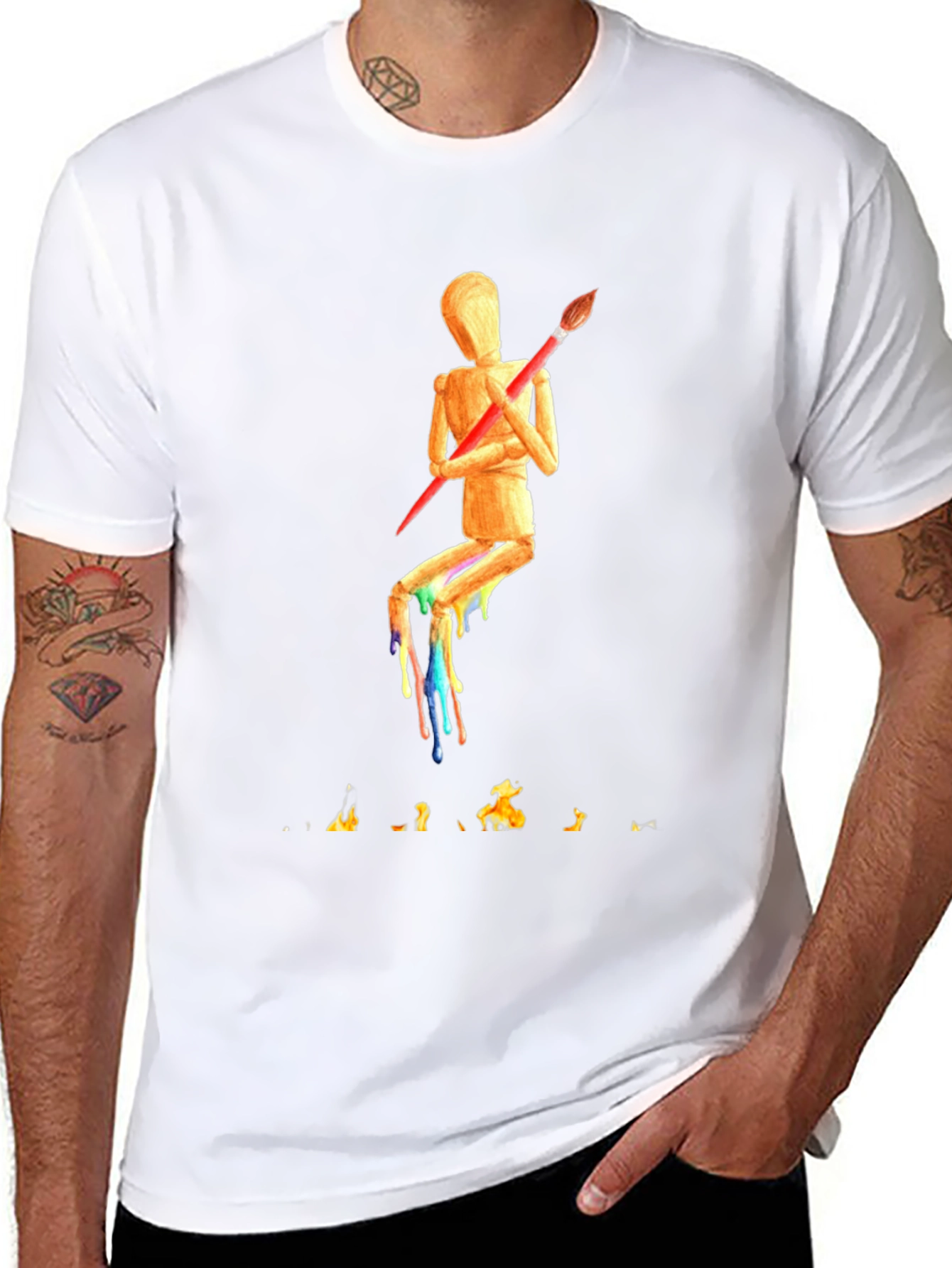 Abstract Artist Mannequin T-Shirt