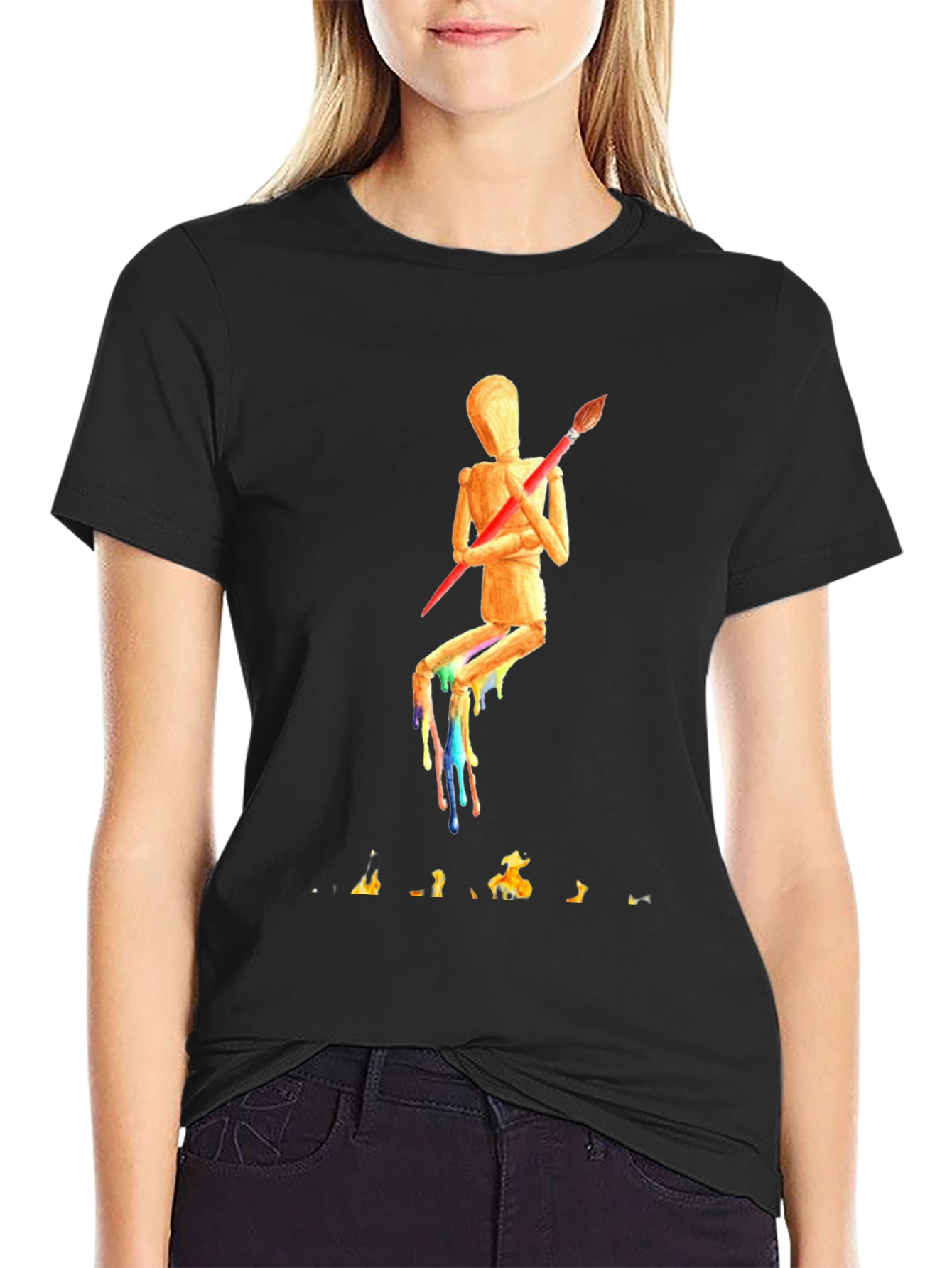 Abstract Artist Mannequin T-Shirt