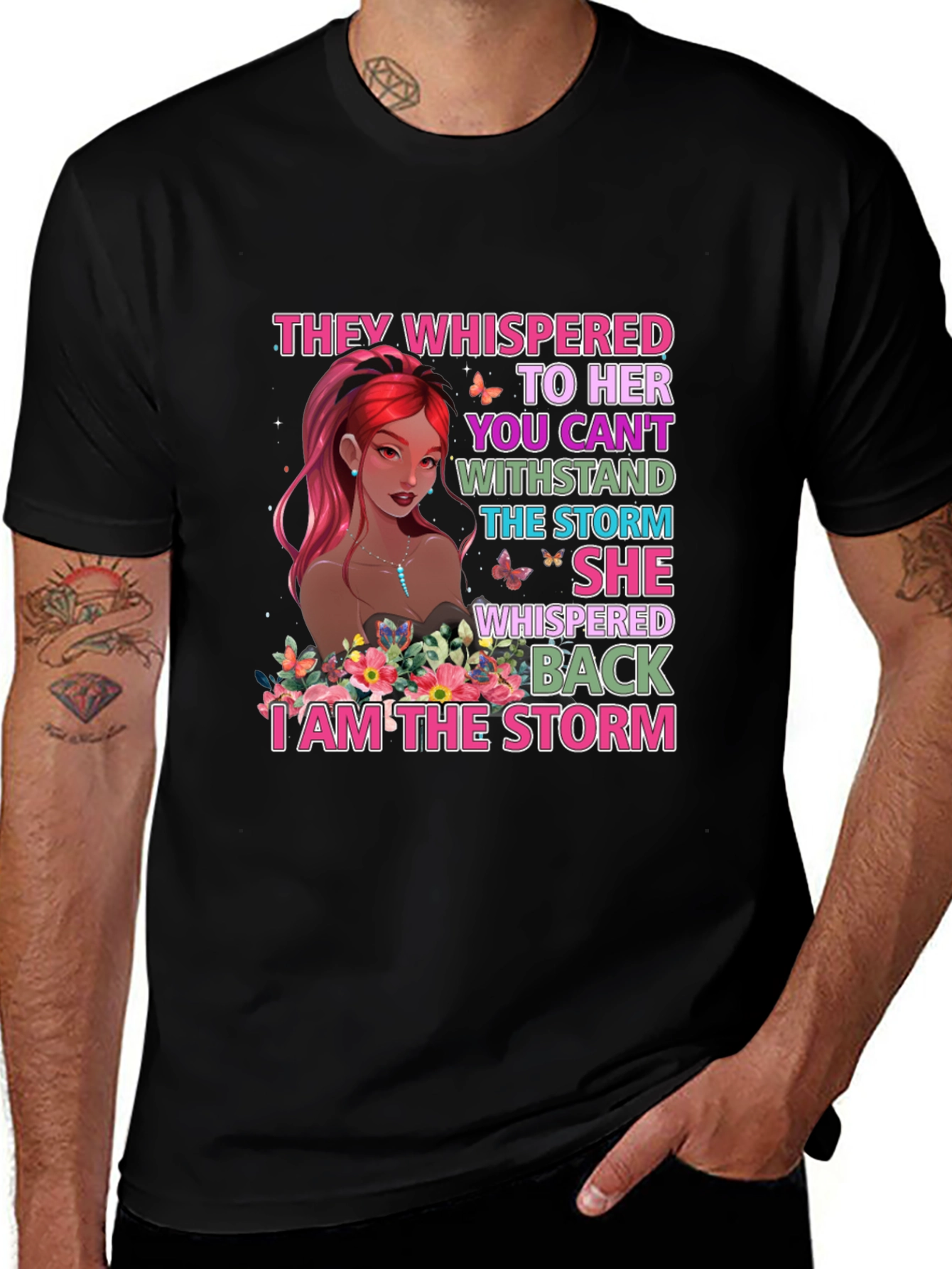 I Am The Storm Graphic Tee - Empowering Womens T-Shirt