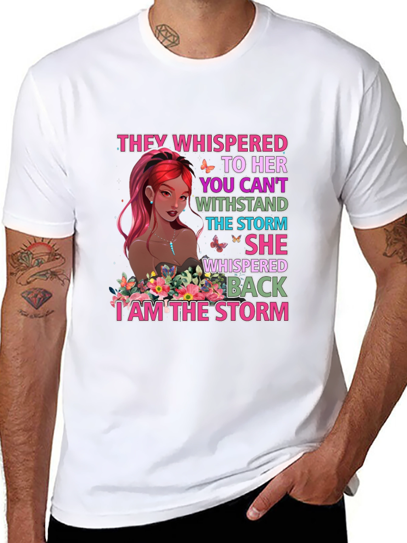 I Am The Storm Graphic Tee - Empowering Womens T-Shirt