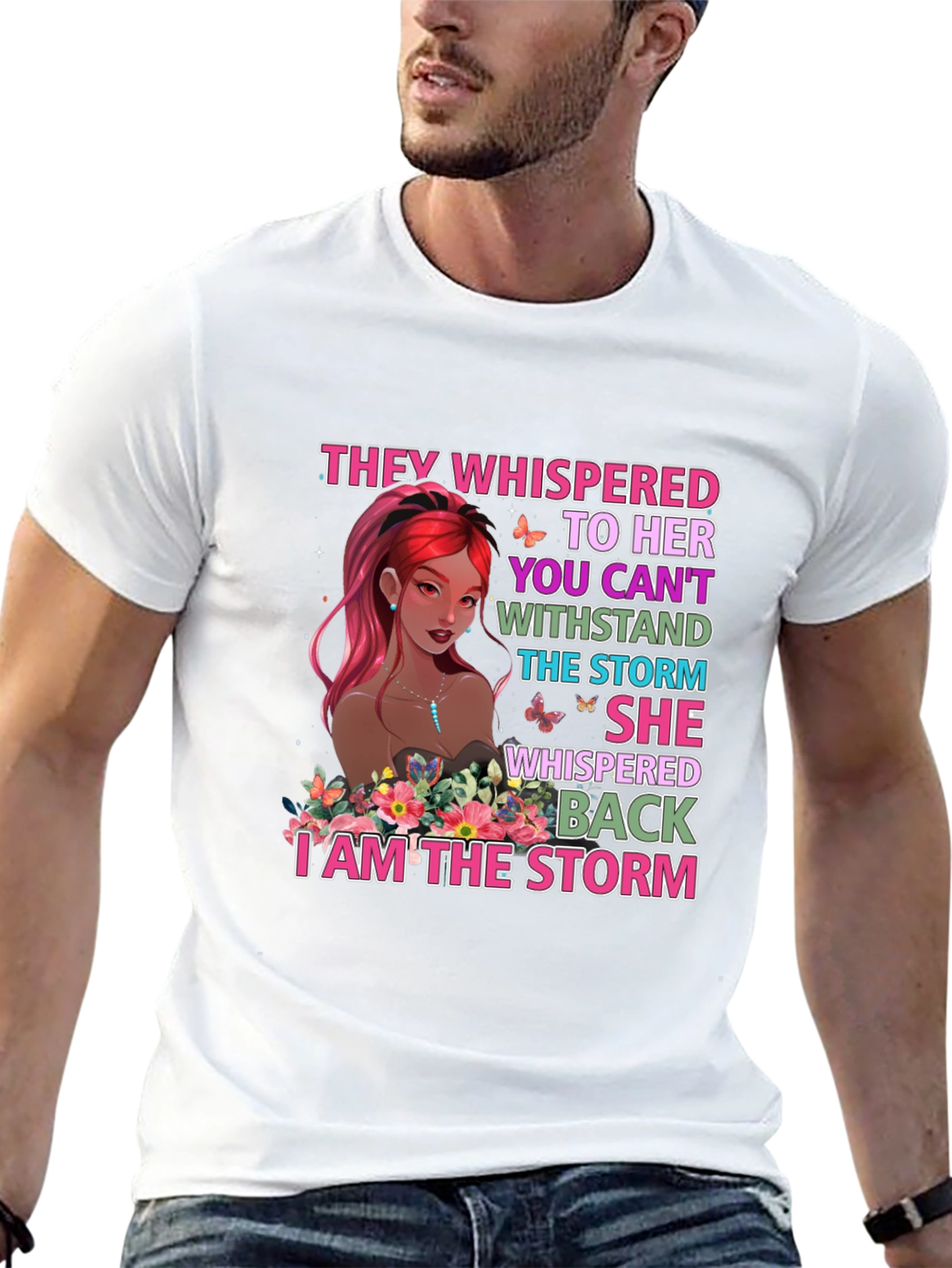 I Am The Storm Graphic Tee - Empowering Womens T-Shirt
