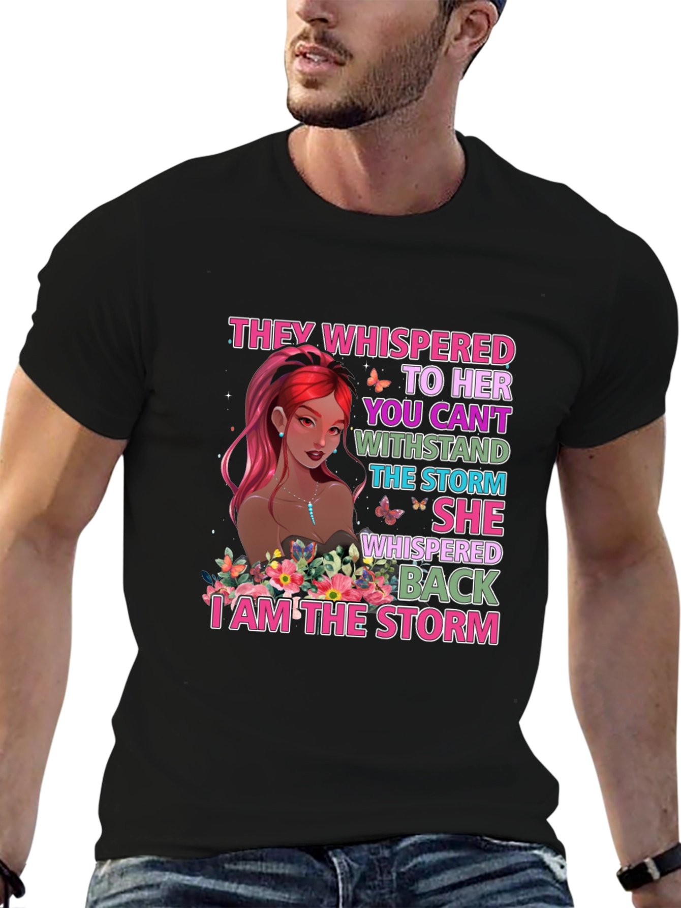 I Am The Storm Graphic Tee - Empowering Womens T-Shirt