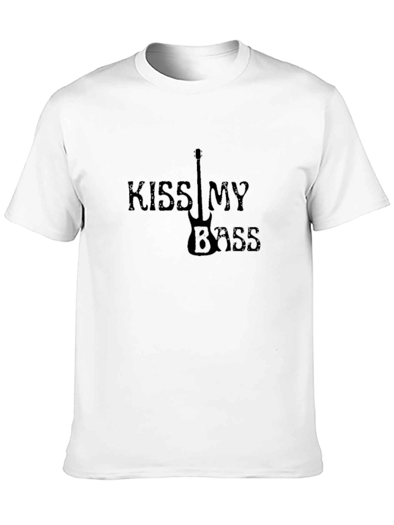 Kiss My Bass Black Graphic Tee