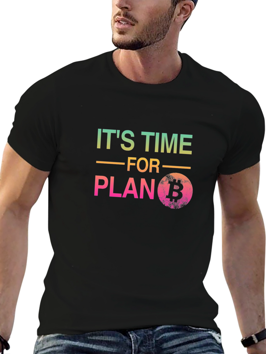 Bitcoin Plan B Black T-Shirt