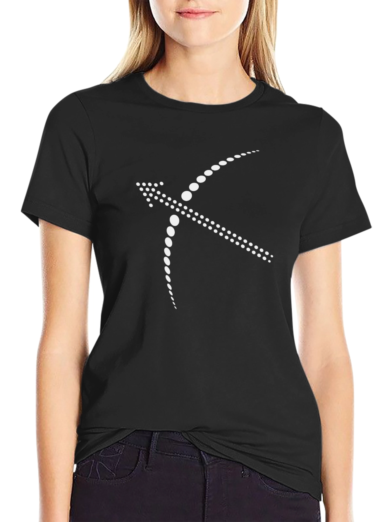 Abstract Archer Graphic T-Shirt - Black