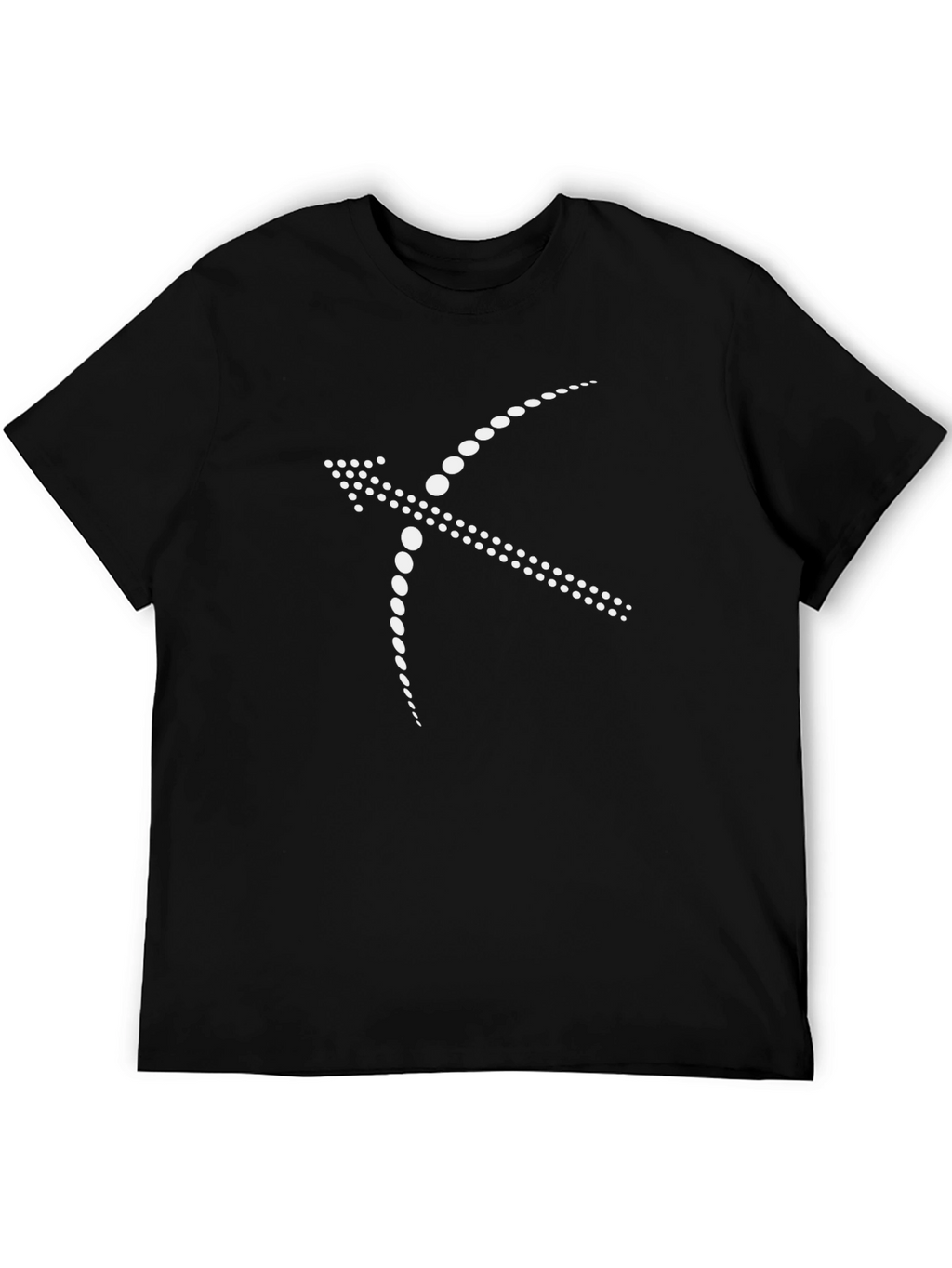 Abstract Archer Graphic T-Shirt - Black