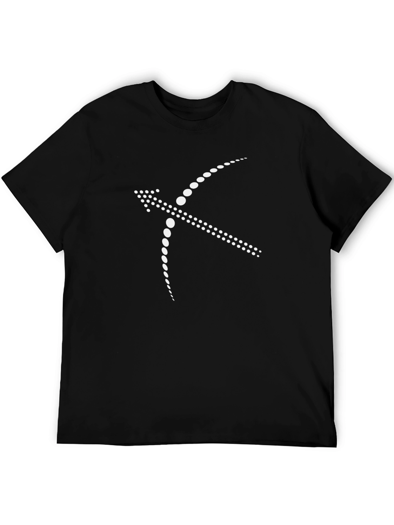 Abstract Archer Graphic T-Shirt - Black