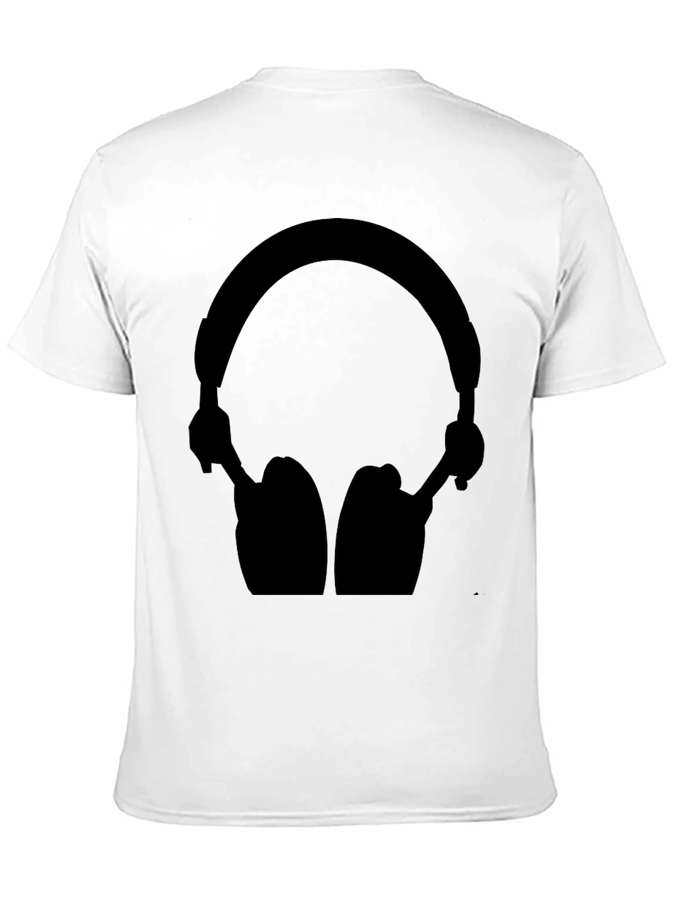 Black Headphone Graphic Tee - Stylish Audio Lovers Shirt