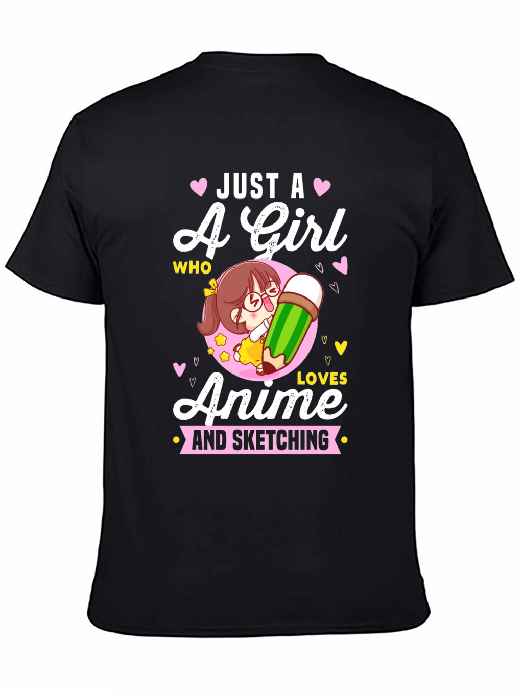 Anime Girl Sketching T-Shirt