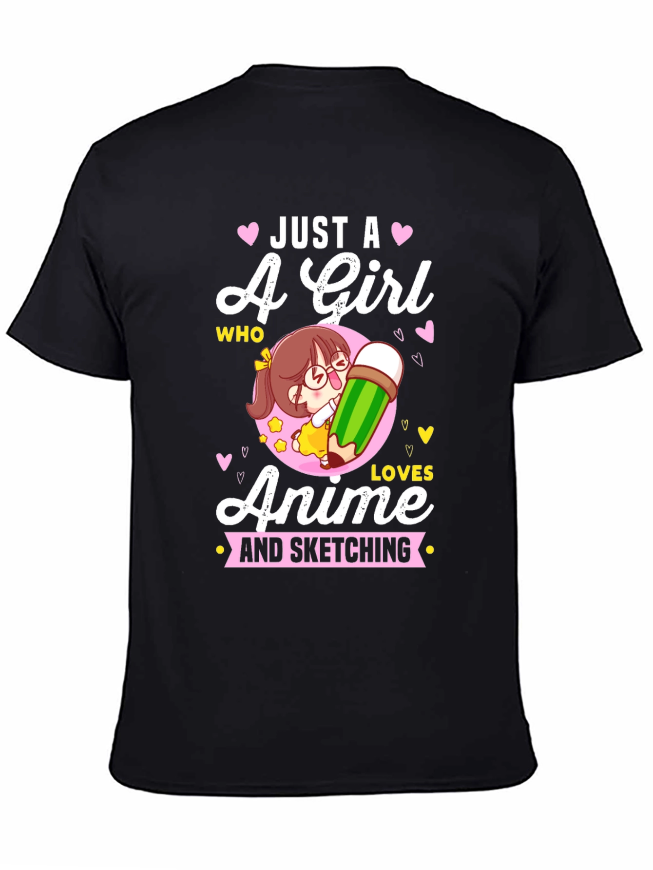 Anime Girl Sketching T-Shirt