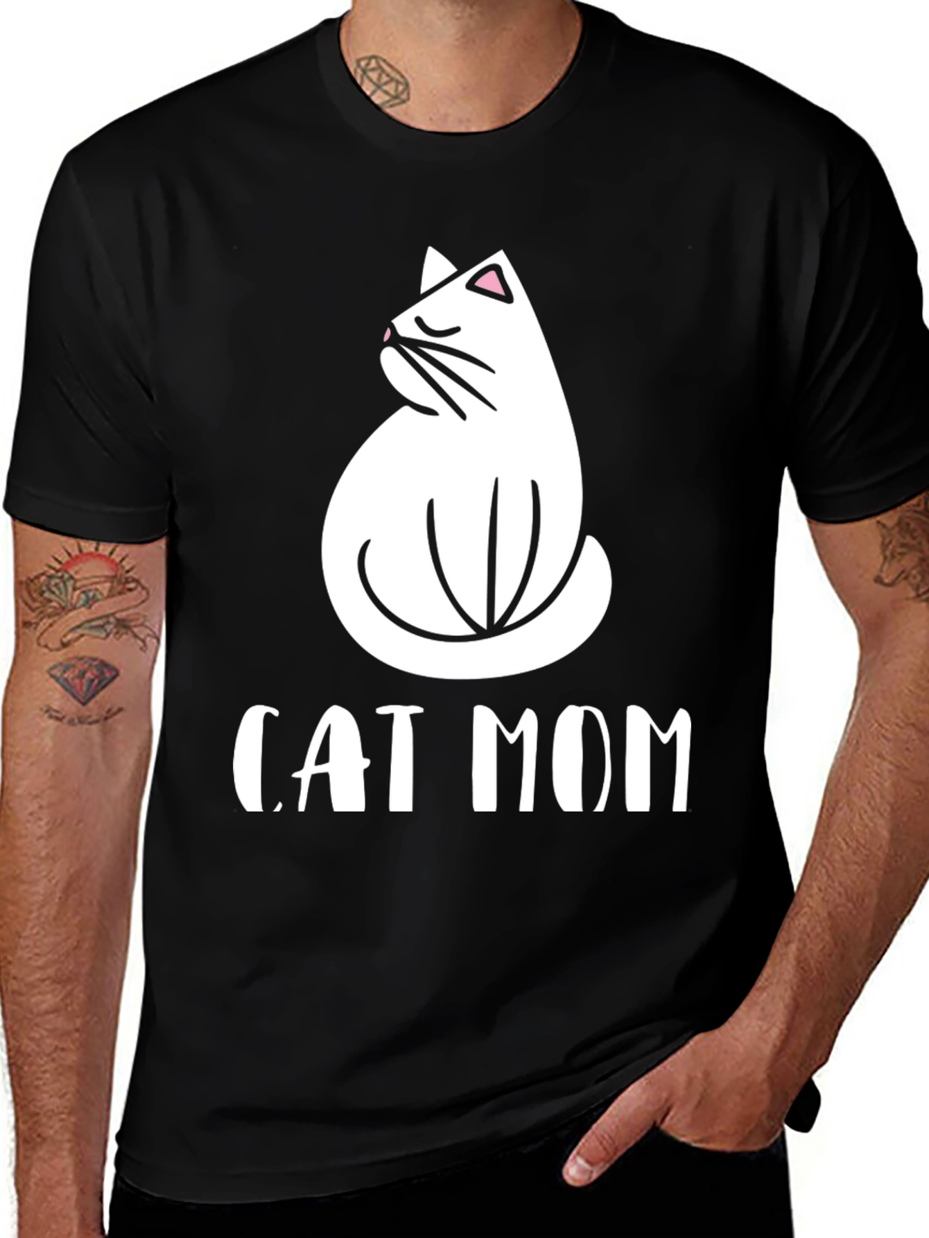 Cat Mom T-Shirt - Cute Graphic Tee