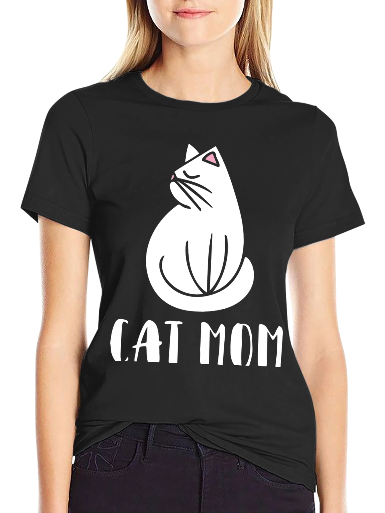 Cat Mom T-Shirt - Cute Graphic Tee