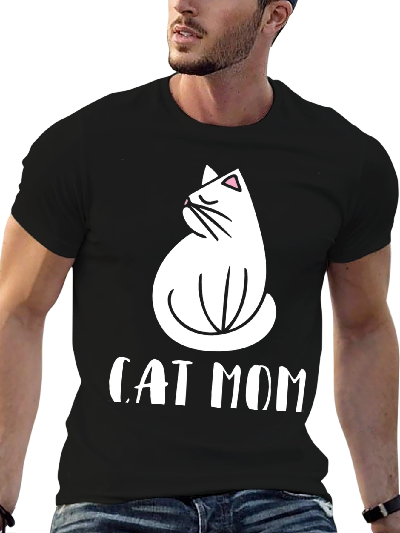 Cat Mom T-Shirt - Cute Graphic Tee