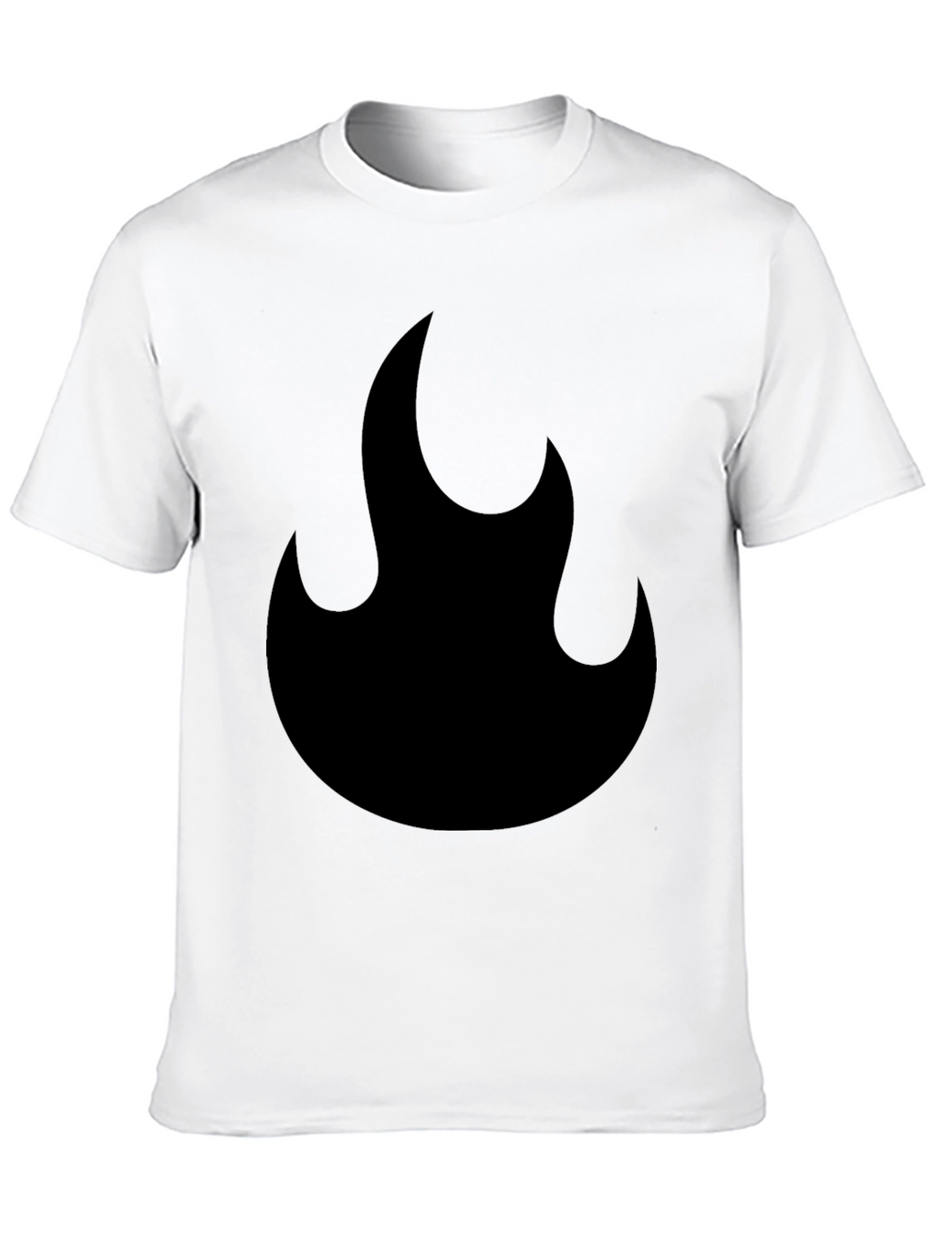 Flame Graphic Black T-Shirt - Casual Style