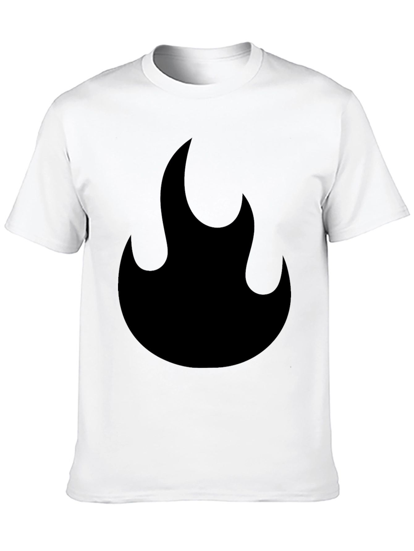 Flame Graphic Black T-Shirt - Casual Style