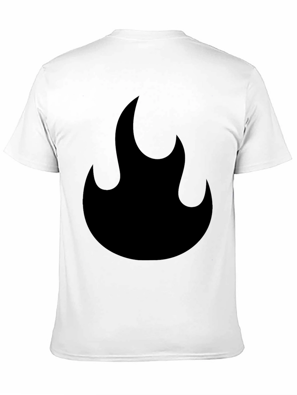 Flame Graphic Black T-Shirt - Casual Style