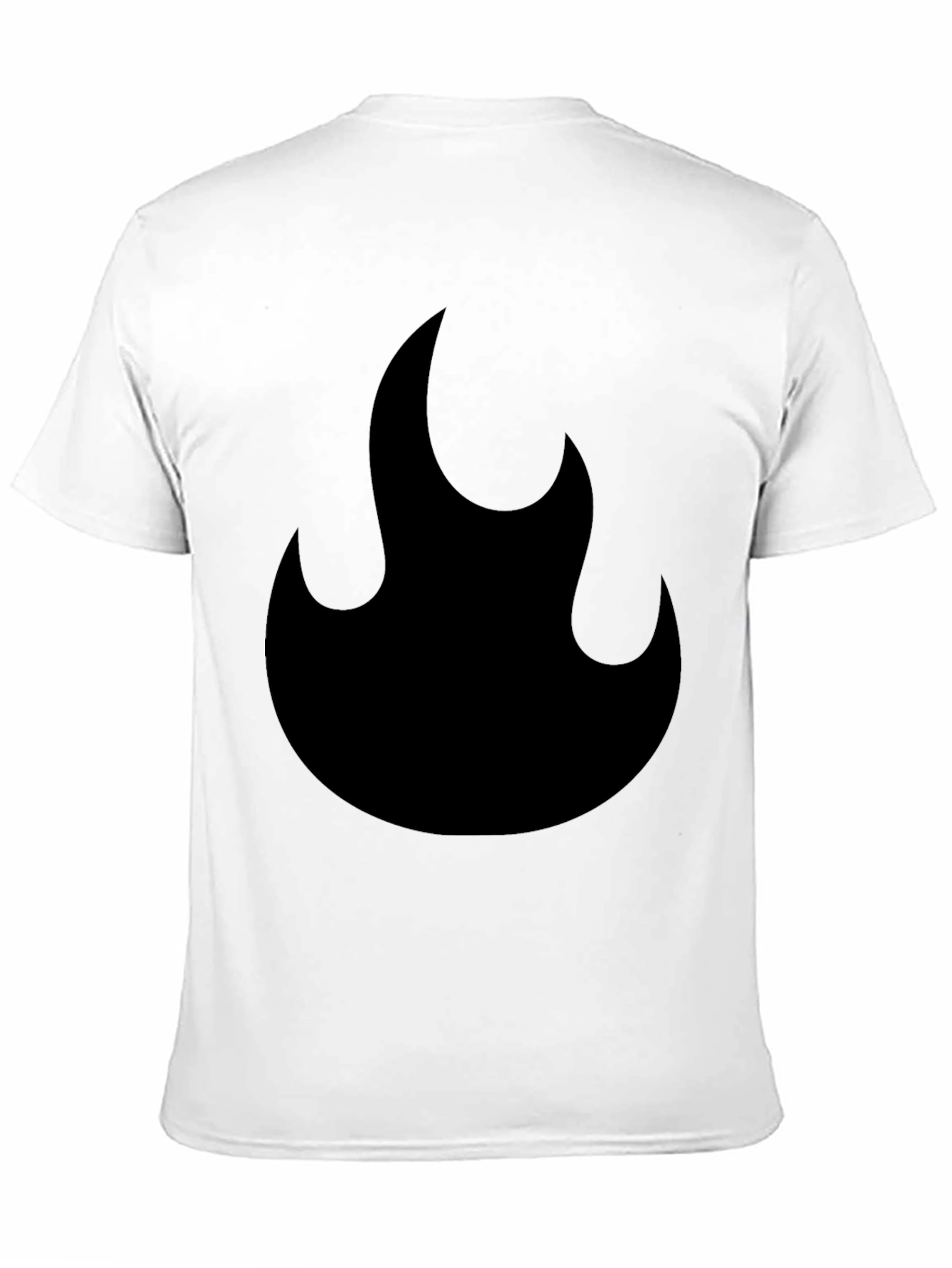 Flame Graphic Black T-Shirt - Casual Style