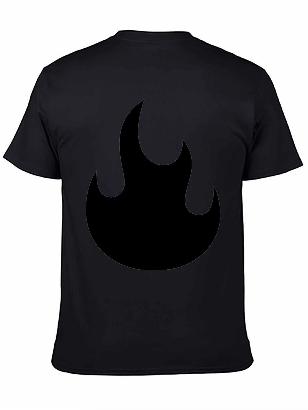 Flame Graphic Black T-Shirt - Casual Style